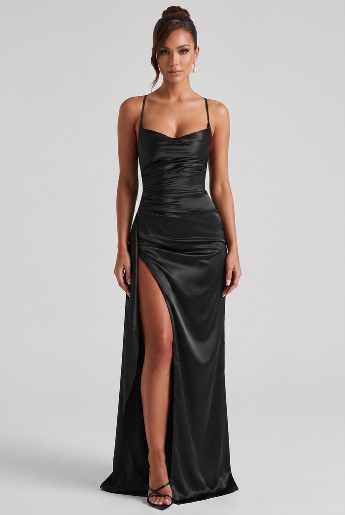 Robe Longue Helen - Noir