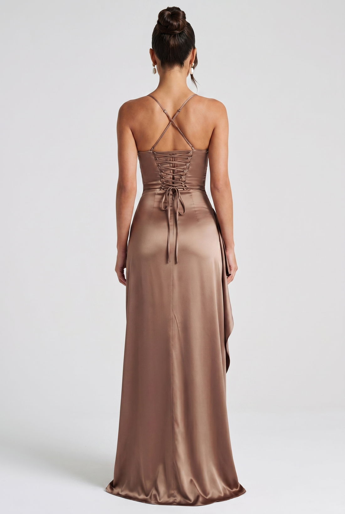 Robe Longue Helen - Noisette