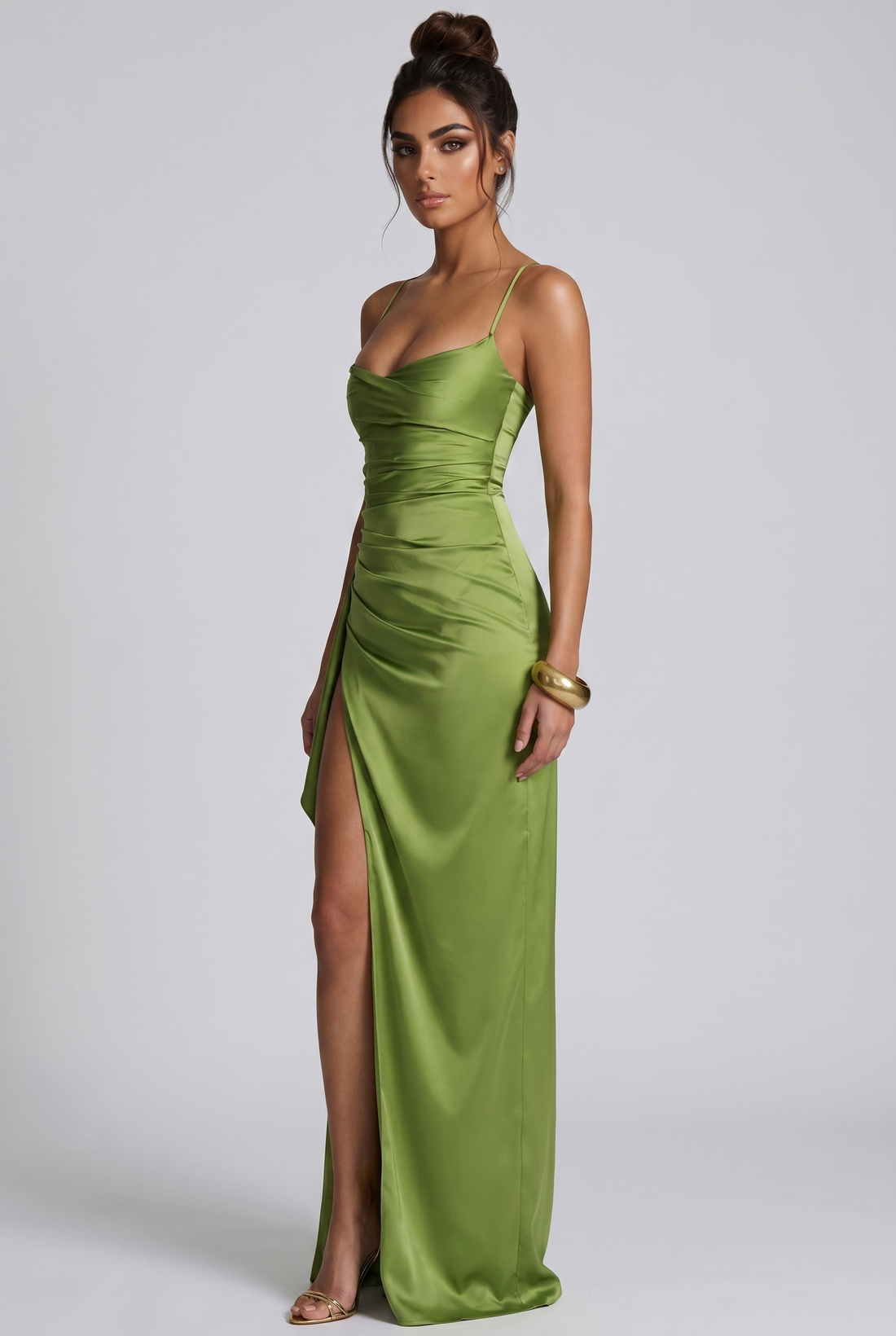 Robe Longue Helen - Olive