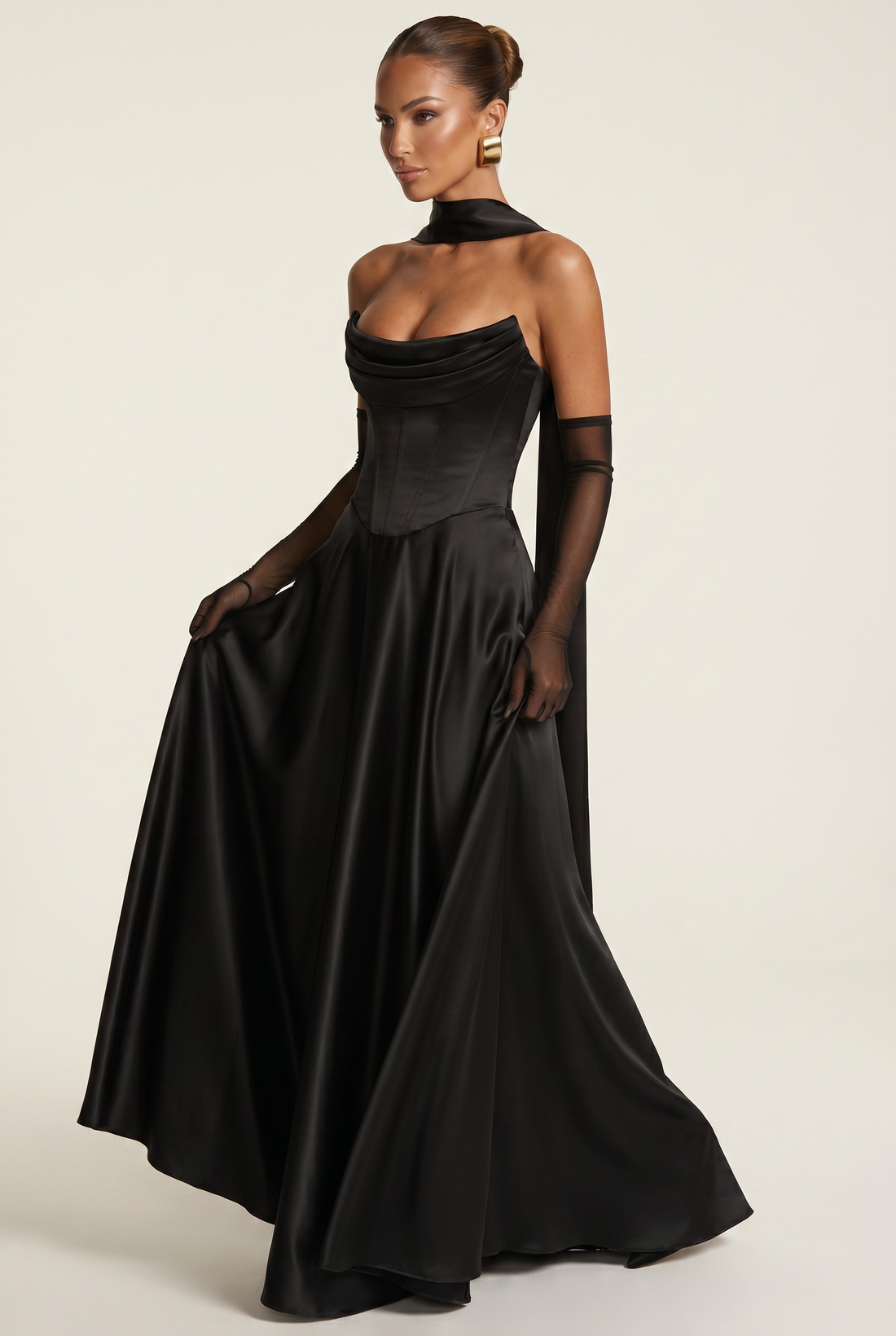 Robe Longue Kensington - Noir