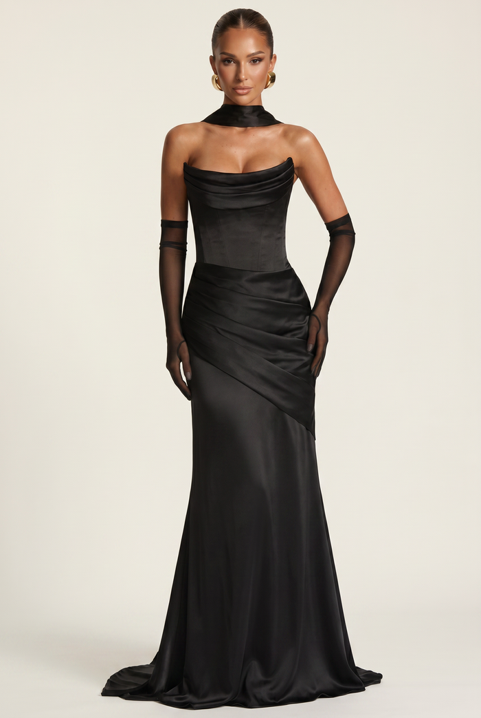 Robe Longue Kensington - Noir
