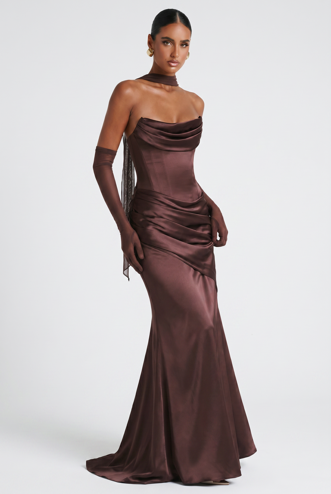 Robe Longue Kensington - Prune
