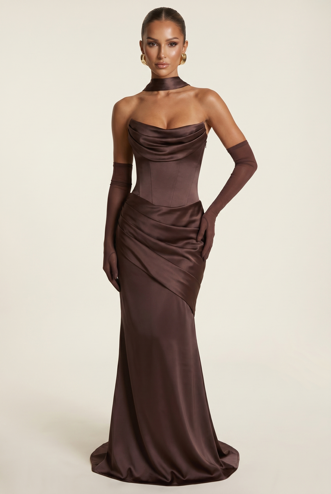 Robe Longue Kensington - Prune