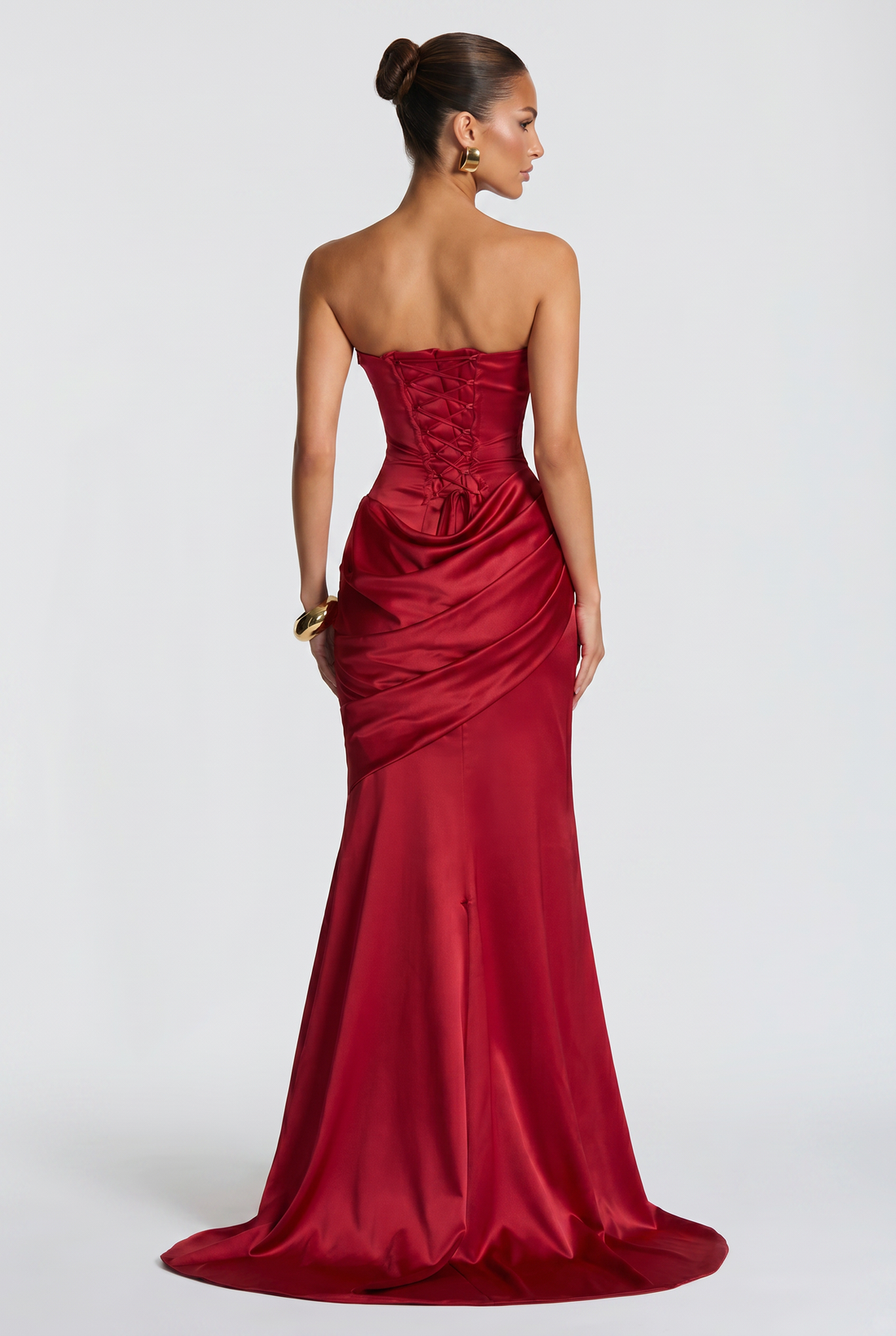 Robe Longue Kensington - Rouge Profond