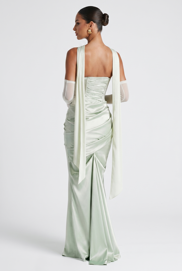 Robe Longue Kensington - Vert Menthe