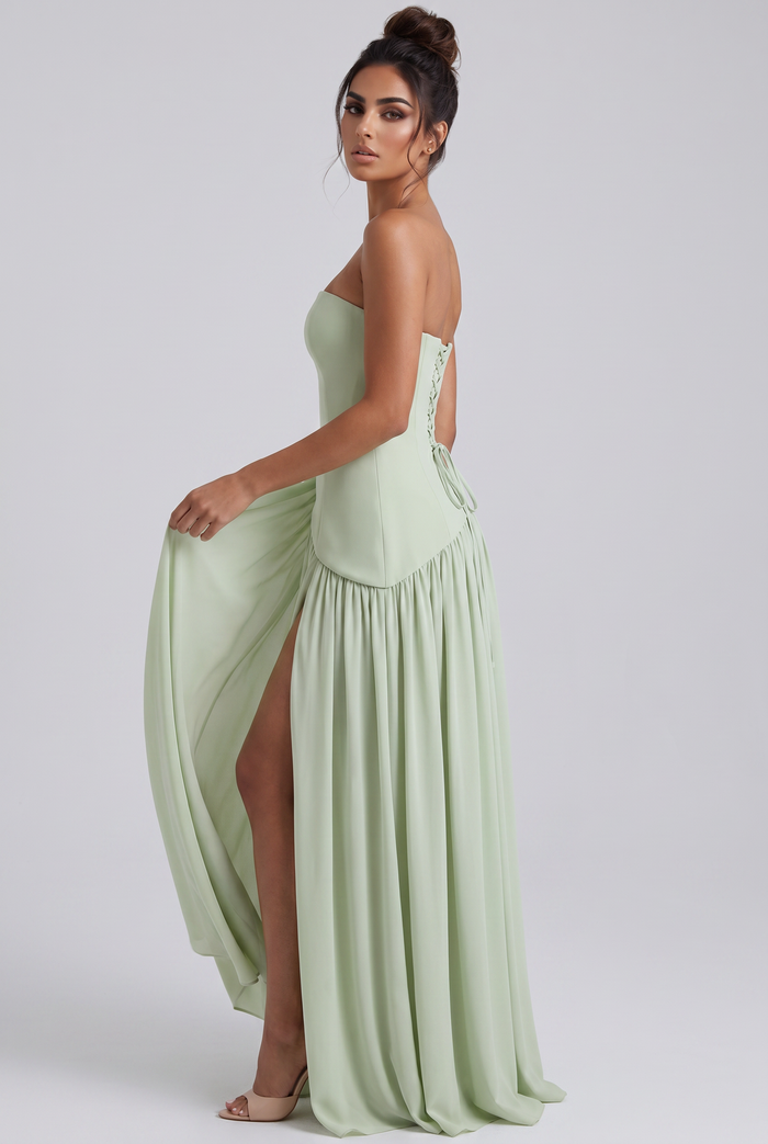 Robe Longue Maliyah - Vert Menthe