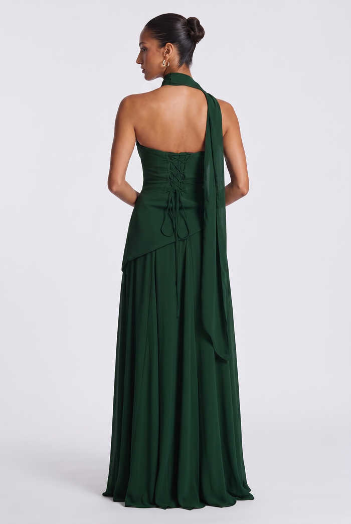 Robe Longue Patricia - Émeraude