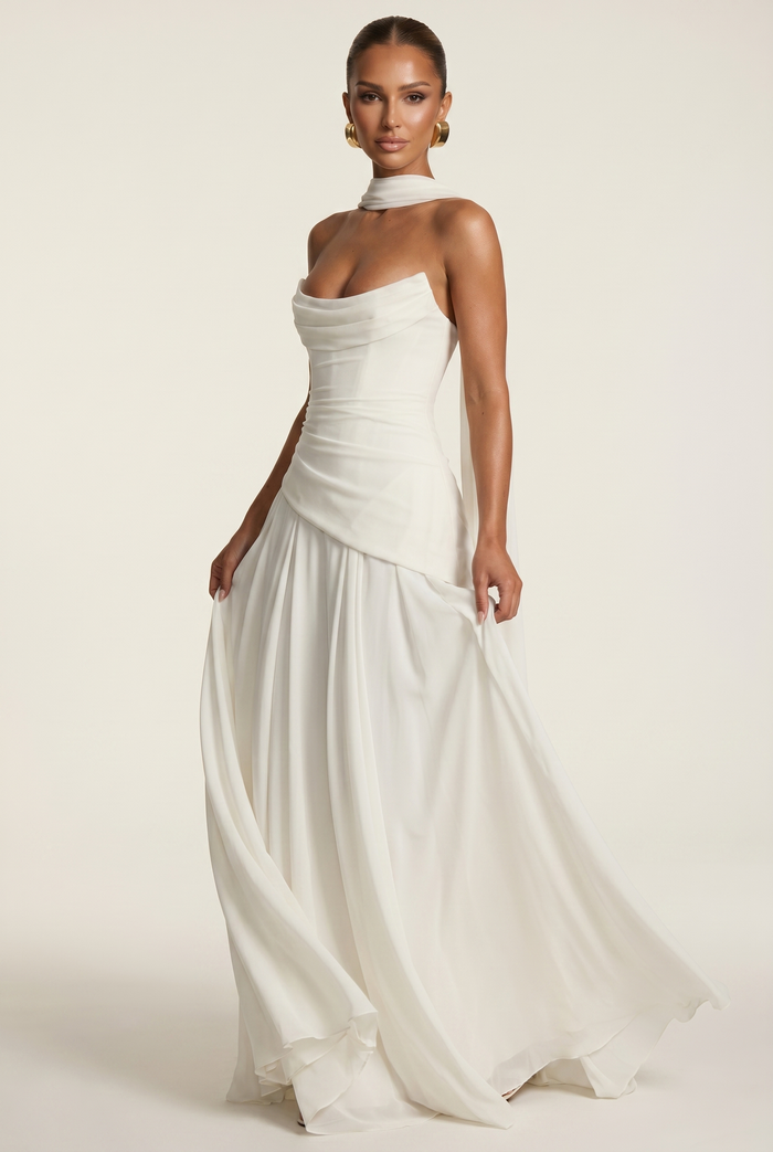 Robe Longue Patricia - Ivoire