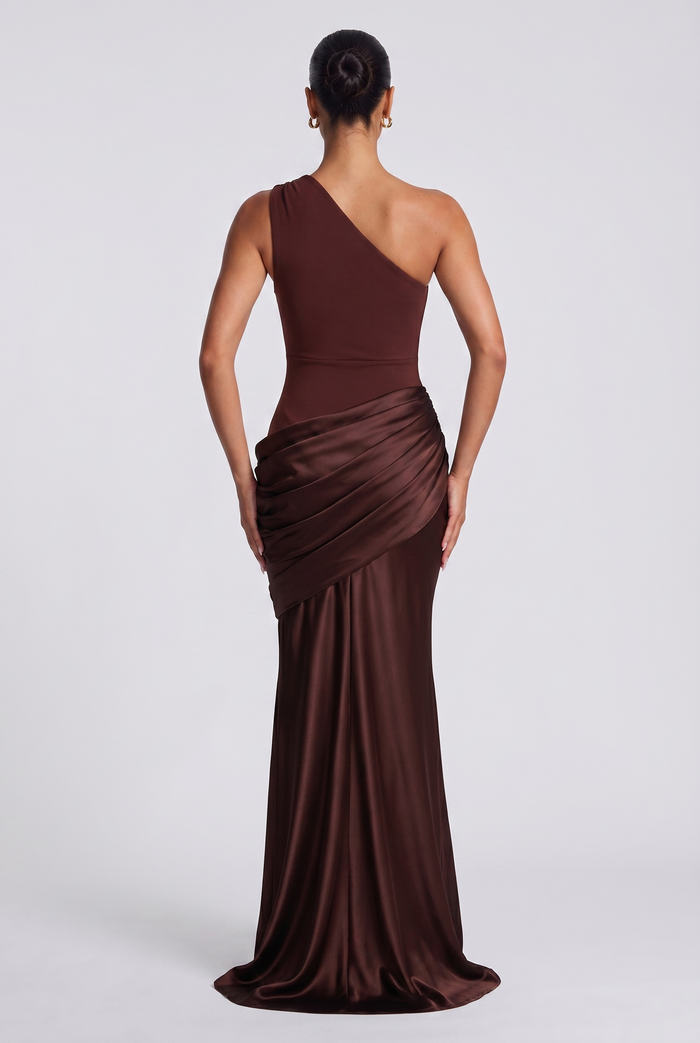 Robe Longue Sadona - Prune Marron