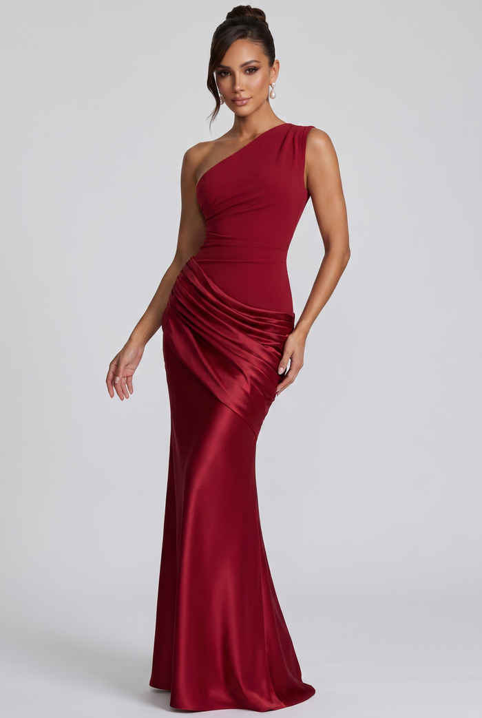 Robe Longue Sadona - Rouge Profond
