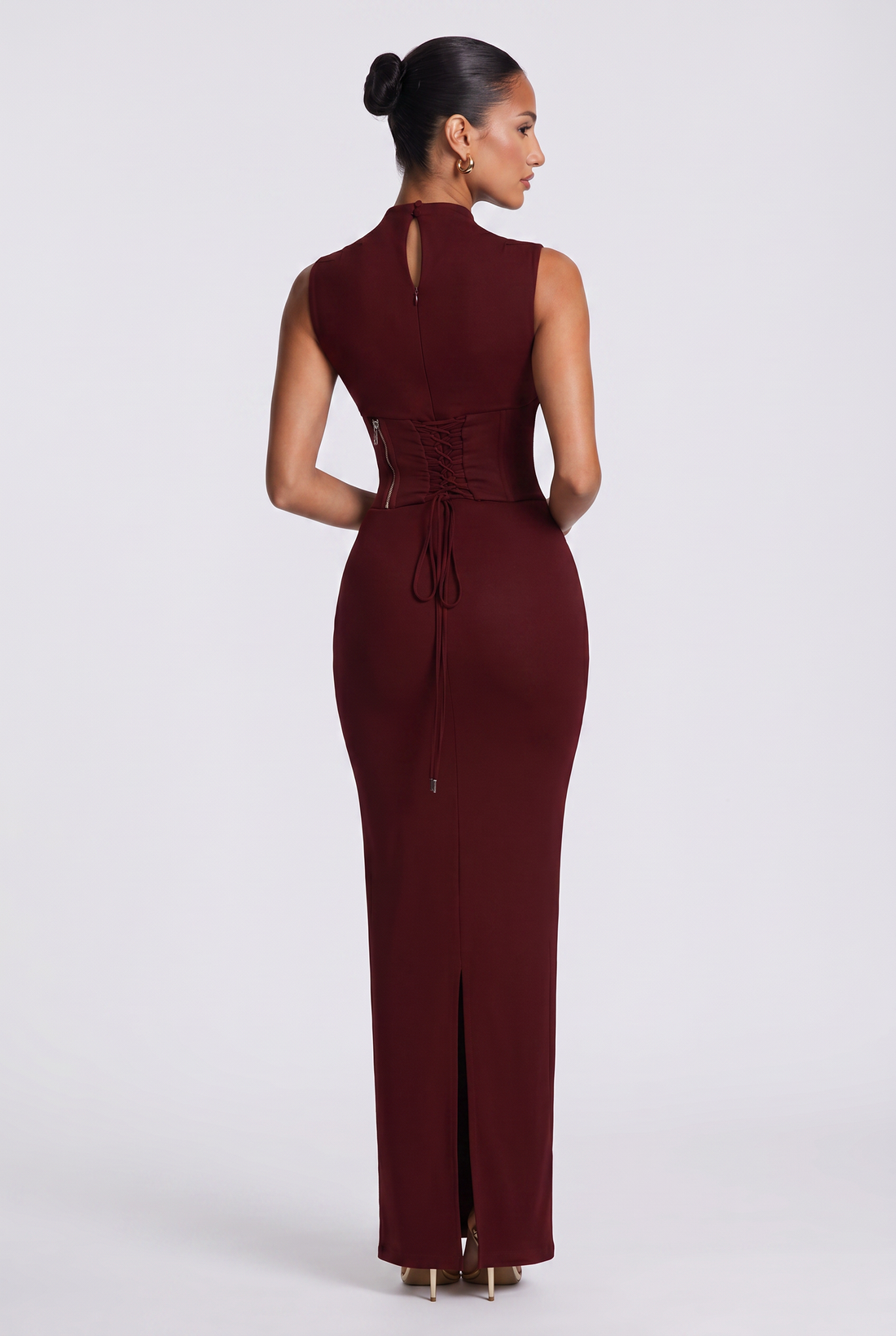 Robe Longue Soline - Rouge Cerise