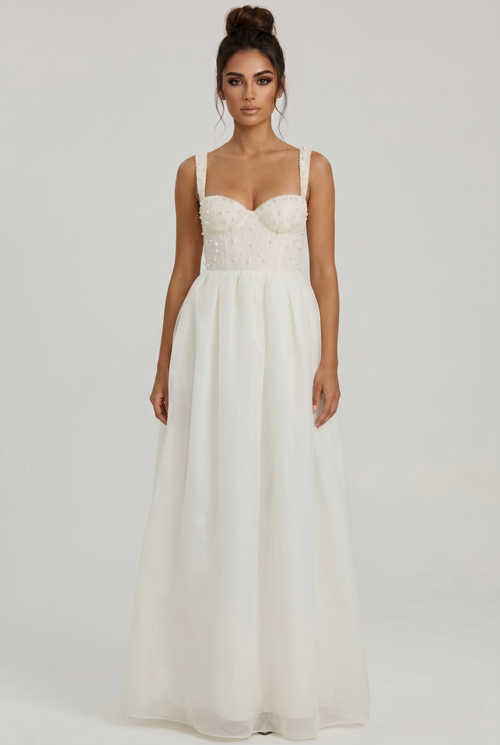 Robe Longue Thelma - Blanc