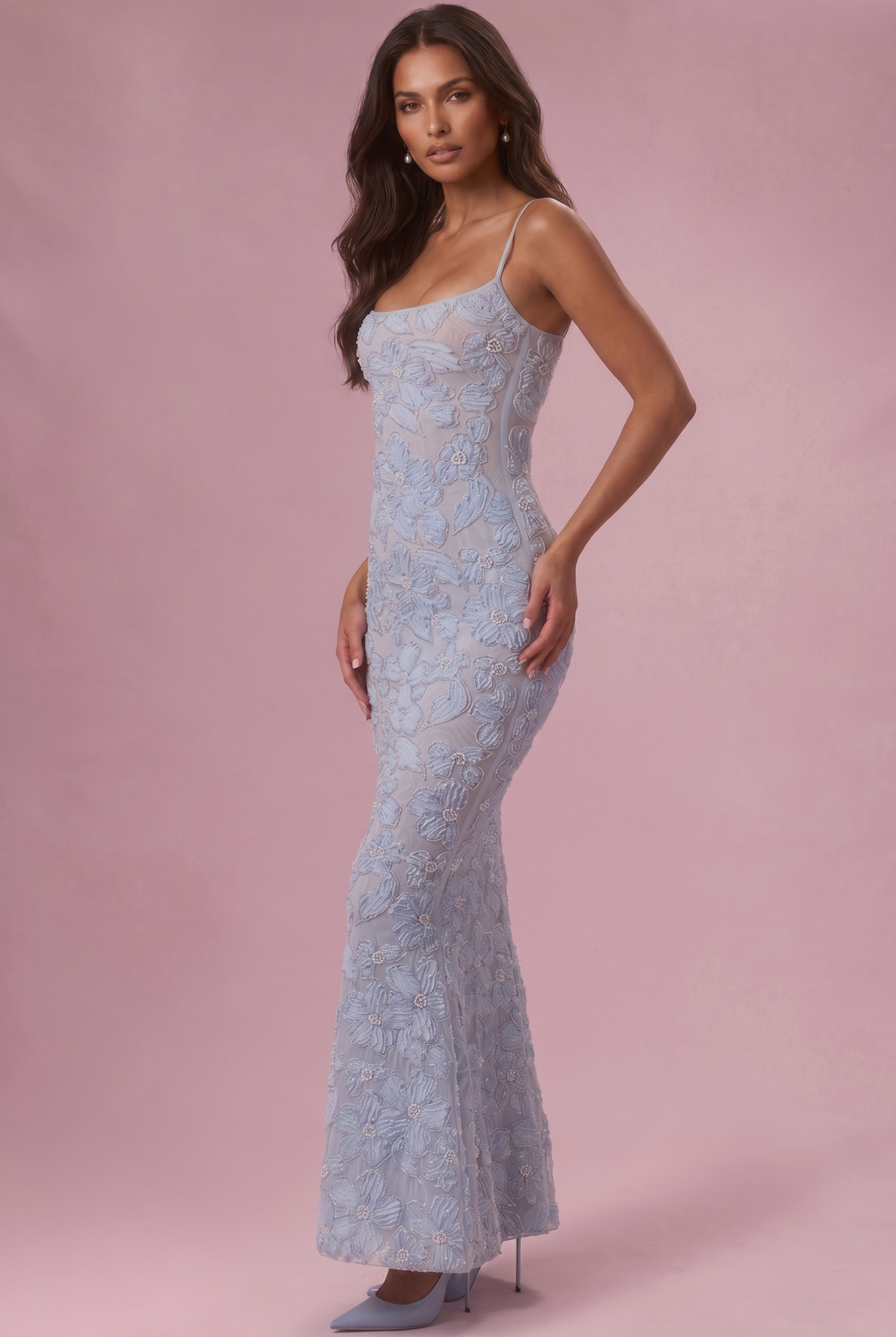 Robe Longue Valora - Bleu Ciel