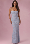 Robe Longue Valora - Bleu Ciel