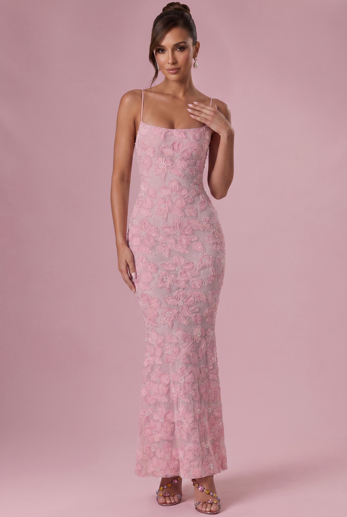 Robe Longue Valora - Rose Poudré