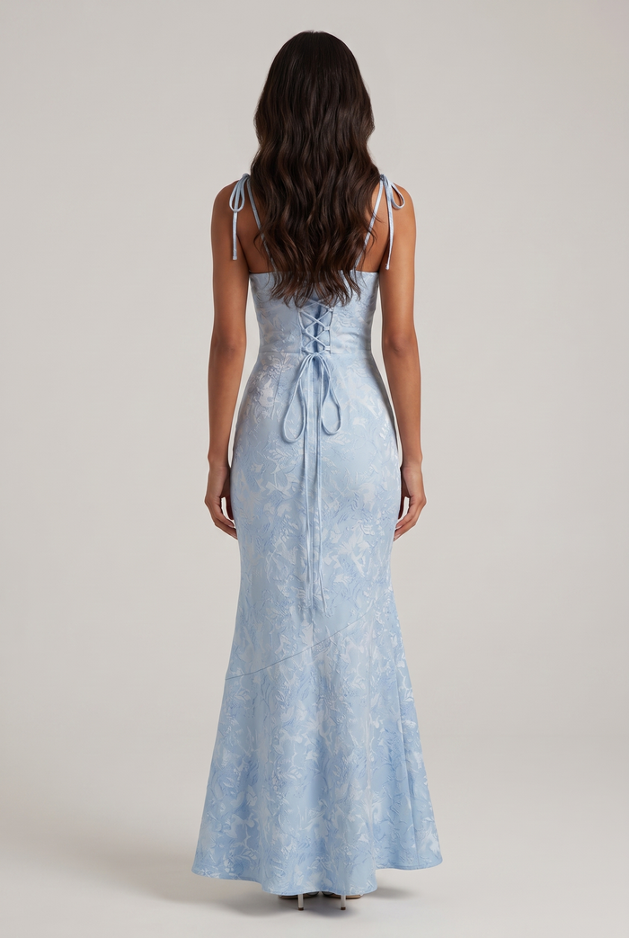 Robe Longue Whitney - Bleu