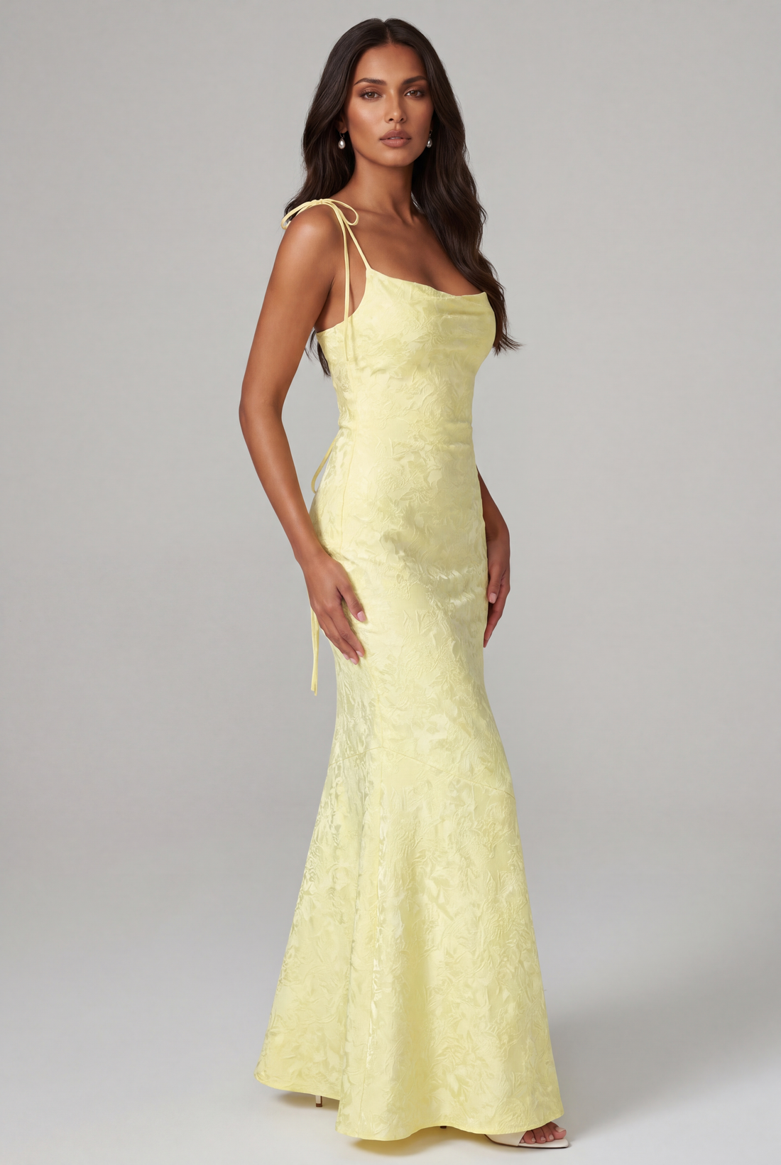 Robe Longue Whitney - Jaune Citron