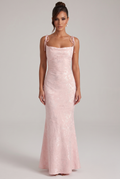 Robe Longue Whitney - Rose Poudré