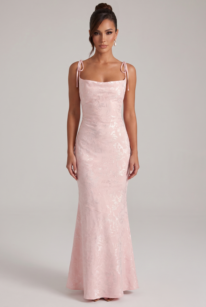 Robe Longue Whitney - Rose Poudré