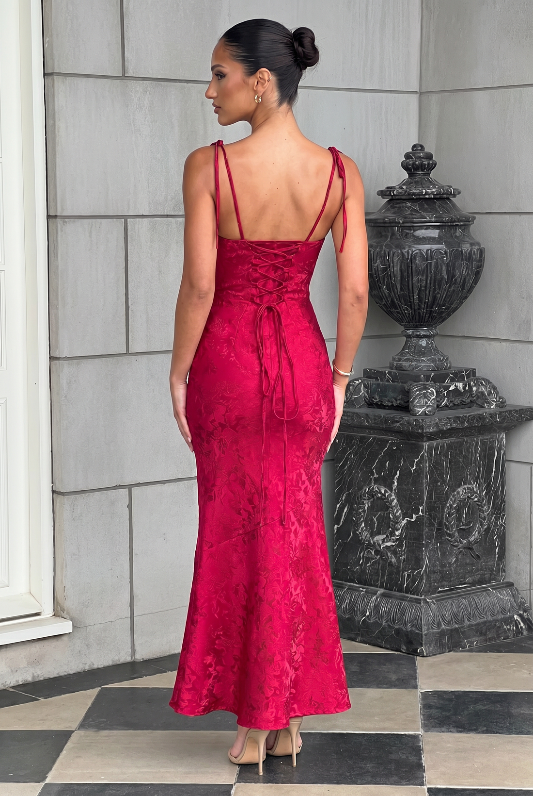 Robe Longue Whitney - Rouge
