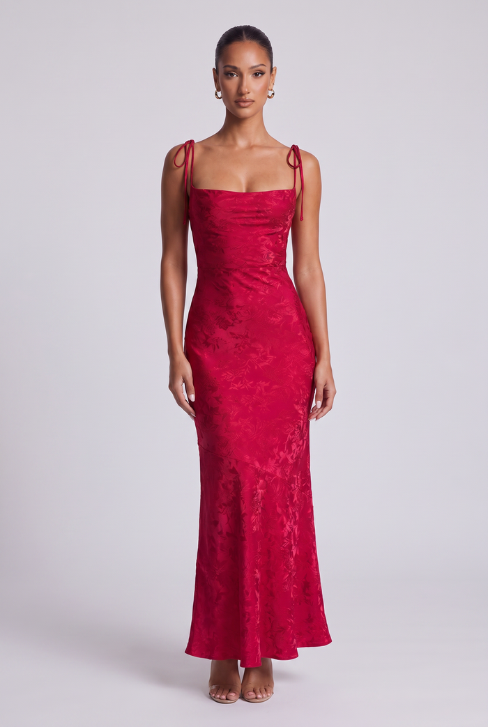 Robe Longue Whitney - Rouge