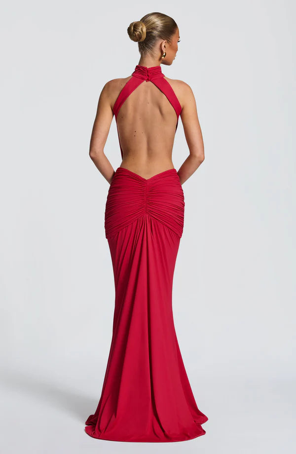 Robe Longue Thekla - Rouge