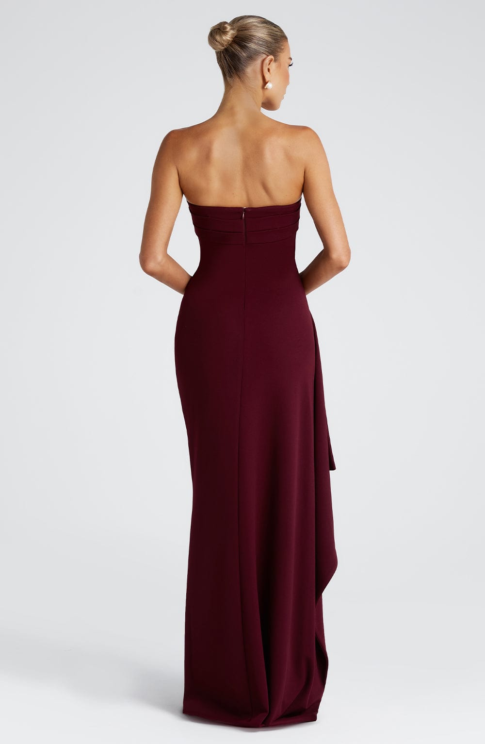 Robe Longue Zafira - Rouge Cerise
