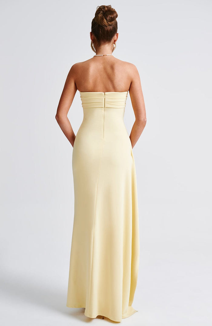 Robe Longue Zafira - Jaune Citron